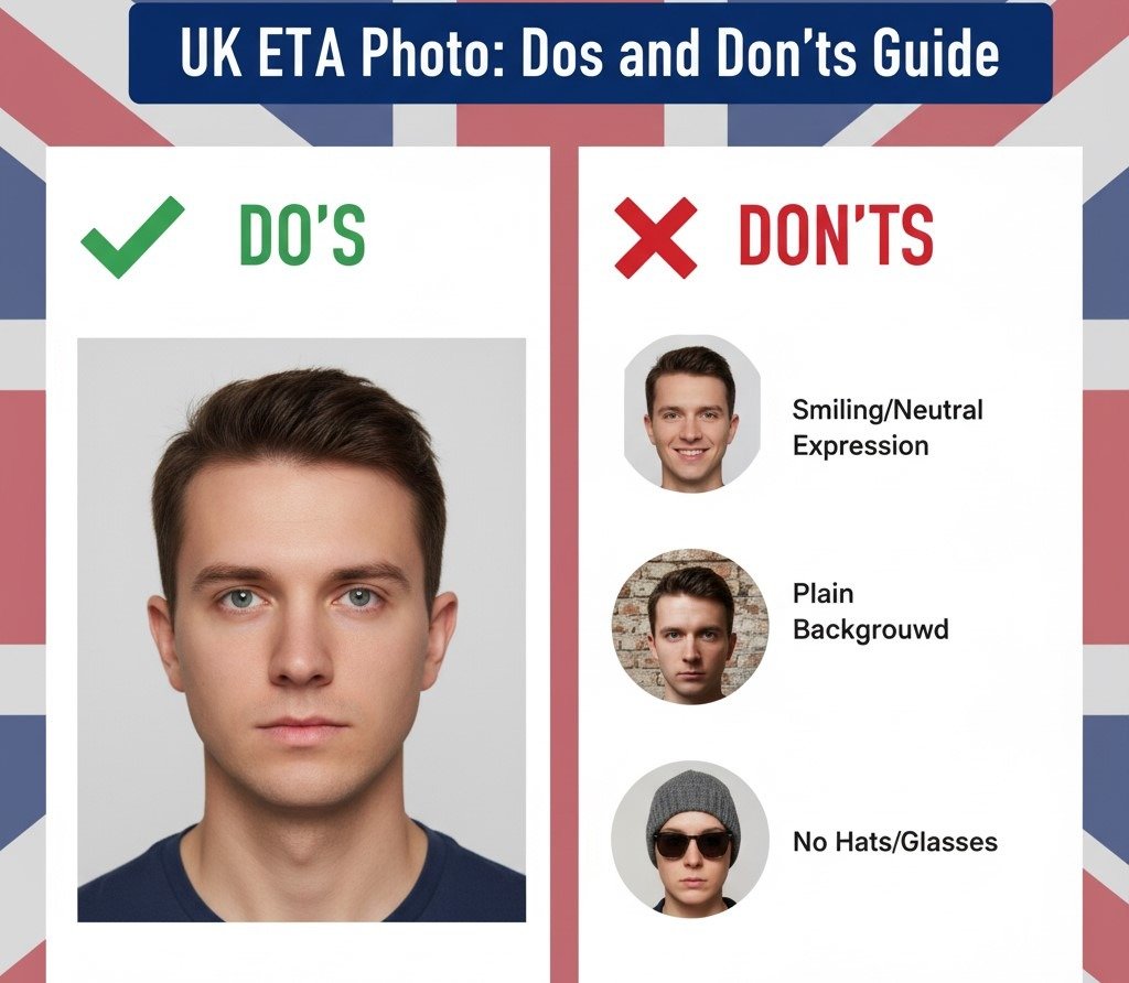 UK ETA Application Form: All Required Fields and Documents for 2025 3 Photo Fails Common Mistakes That Lead to ETA Application Rejection