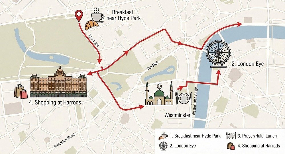 The Ultimate London Travel Guide for GCC Families: Best Places to Visit & UK ETA Requirements 2 Shopper’s Paradise Luxury Retail & Halal Dining