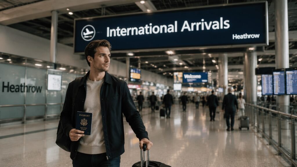 UAE Traveller at a UK Airport