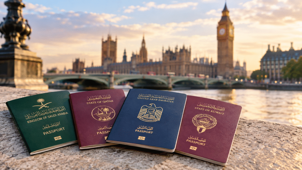 GCC Passports Overlooking London Sunset